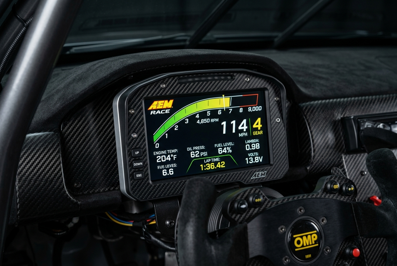 AEM CD-7 Carbon Case Fully Programable Digital Racing Dash Display