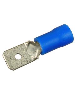 50pcs Blue Male Spade Connector
