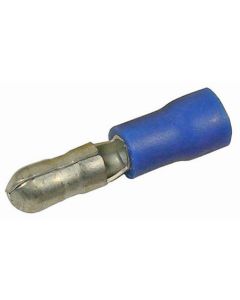 50pcs Blue Male Bullet – Push On Connector
