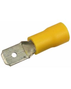 50pcs Yellow Male Spade Connector