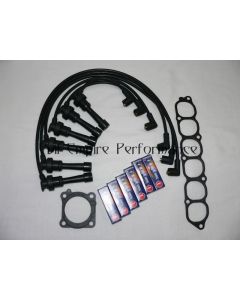 GTO and 3000GT Twin Turbo Spark Plug and HT Lead Service Kit Black