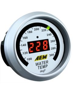 AEM 52mm Digital Water/Oil Temperature Display Gauge
