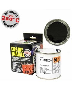BLACK Engine Enamel Paint Heat Resistant High Temp 250ml