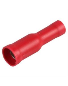 50pcs Red Female Bullet – Push On Connector