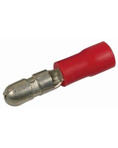 50pcs Red Male Bullet – Push On Connector